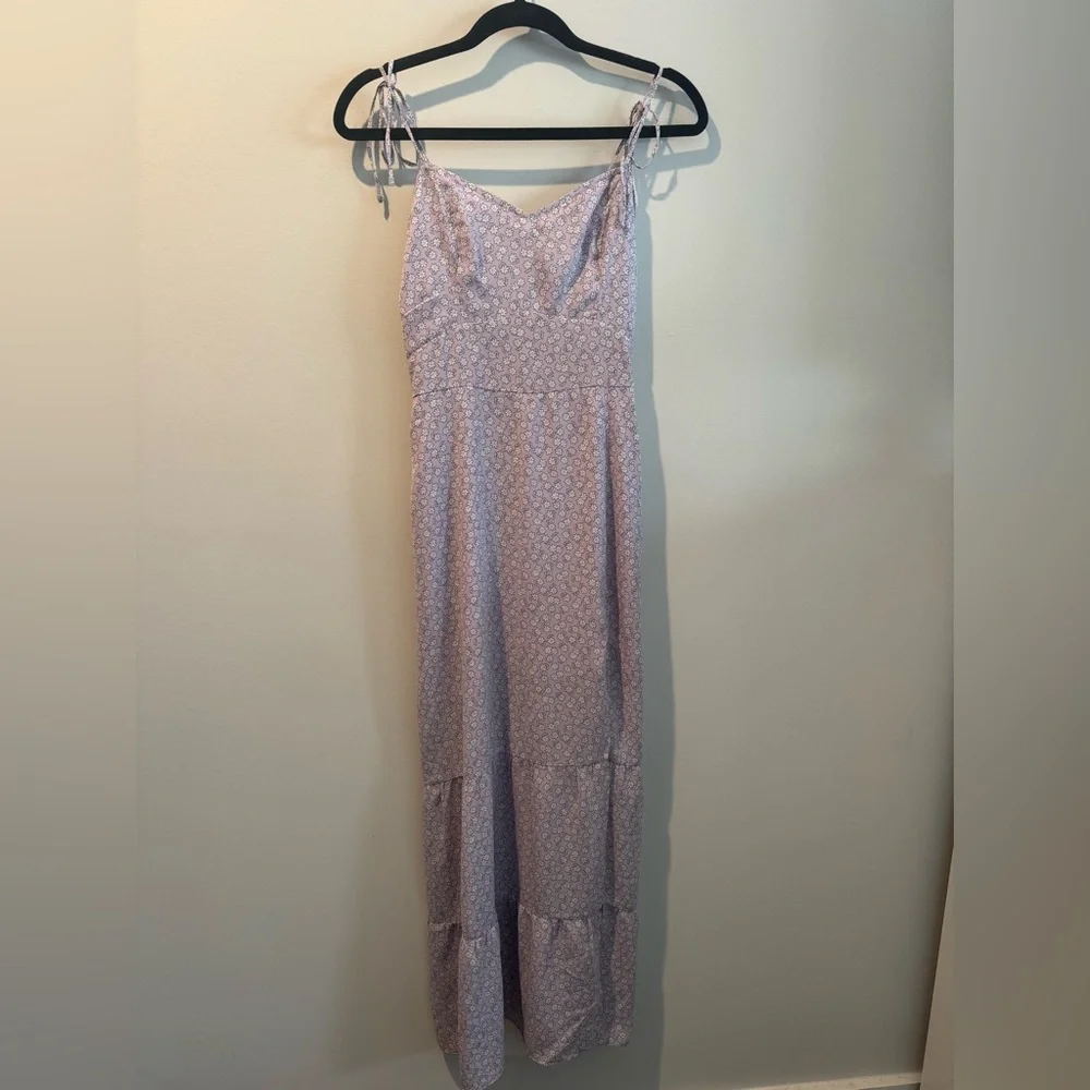 Abercrombie | Purple floral Maxi dress